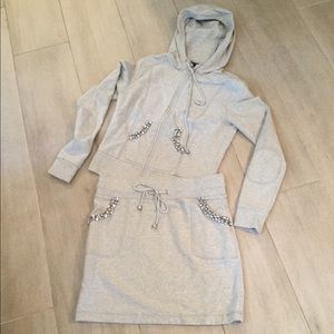 Boston Proper hoodie/skirt set